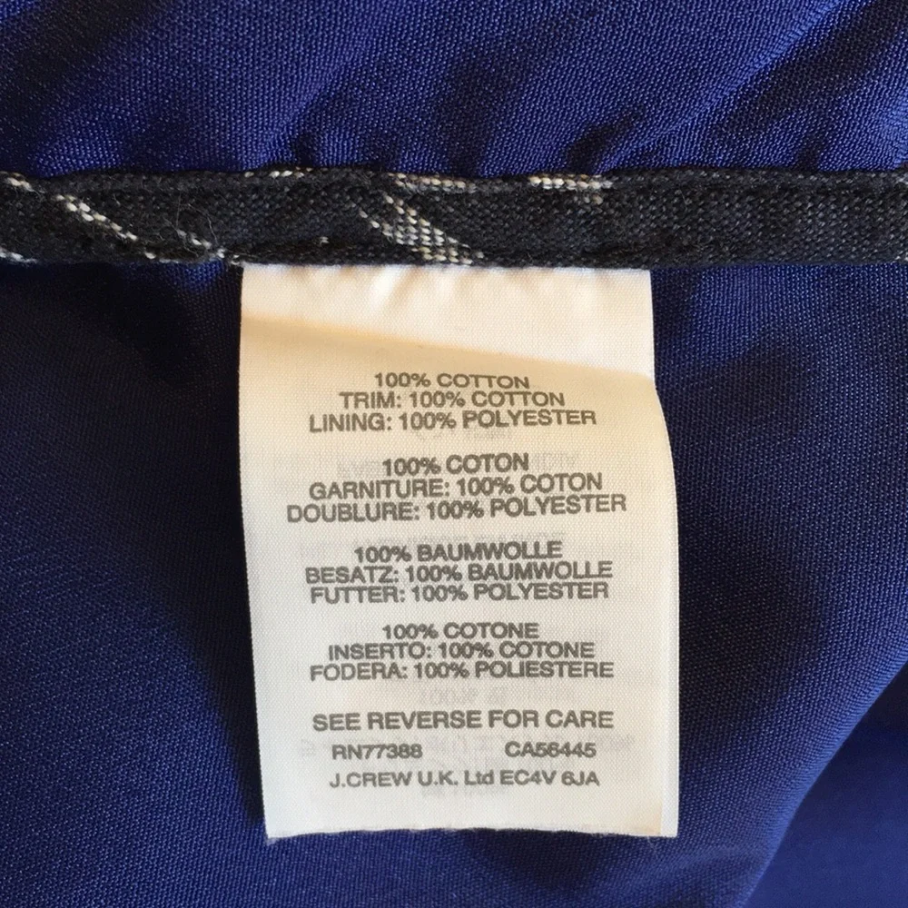 J. Crew sleeveless cotton Ikat shift dress